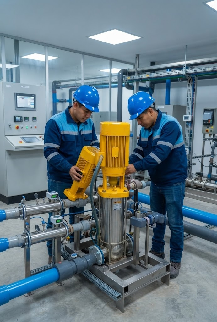 Técnicos trabajando